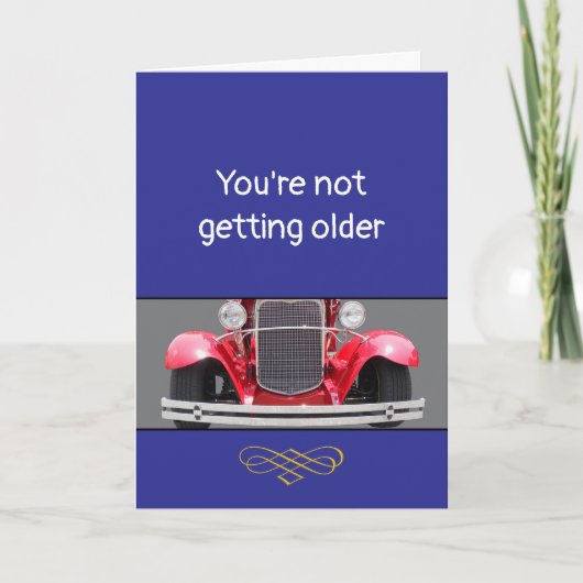 Becoming Older or a Classic? personalized Birthday Kaart (Voorkant)