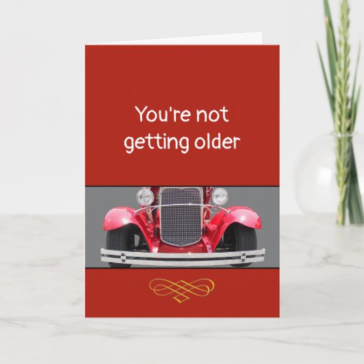 Becoming Older or a Classic? personalized Birthday Kaart (Voorkant)