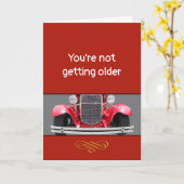 Becoming Older or a Classic? personalized Birthday Kaart (Gele Bloem)