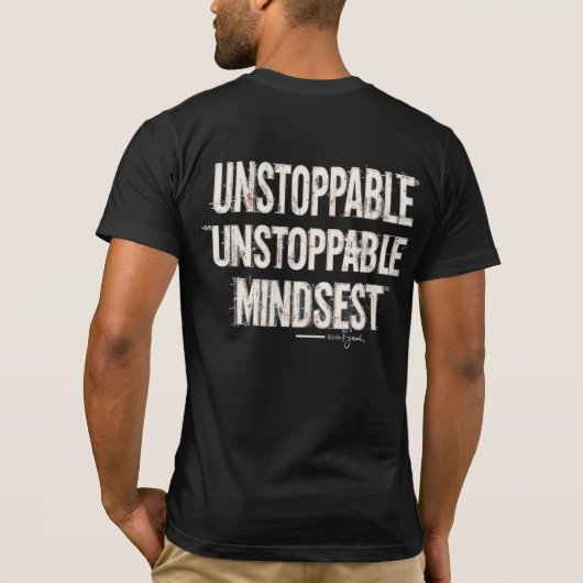 Becoming Unstoppable MotivationMen's Basic T-Shirt (Achterkant)