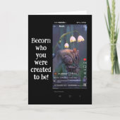 "Becorn wie je was Creëer te zijn! Schermafbeeldin Bedankkaart (Voorkant)