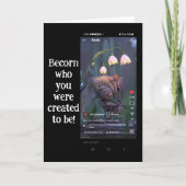 "Becorn wie je was Creëer te zijn! Schermafbeeldin Bedankkaart (Voorkant)