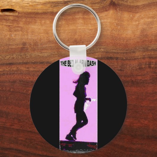 Bed Alarm Dash in Roze Sleutelhanger (Voorkant)