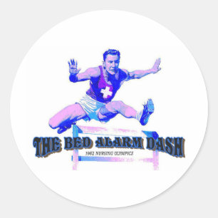 Bed Alarm Dash  Verneveling   Ronde Sticker