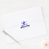 Bed Alarm Dash  Verpleging Ronde Sticker (Envelop)