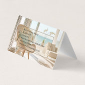 Bed and Breakfast Hostel Foto Delicaat Elegant Visitekaartje (Achterkant)