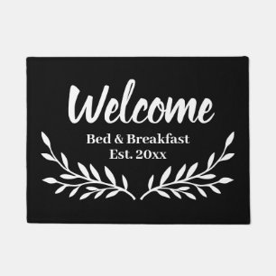 Bed & Breakfast aangepaste naam welkom deurmat
