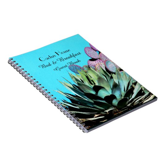 Bed Breakfast B&B Guest Book Agave Cactus Notitieb Notitieboek (Rechterzijde)