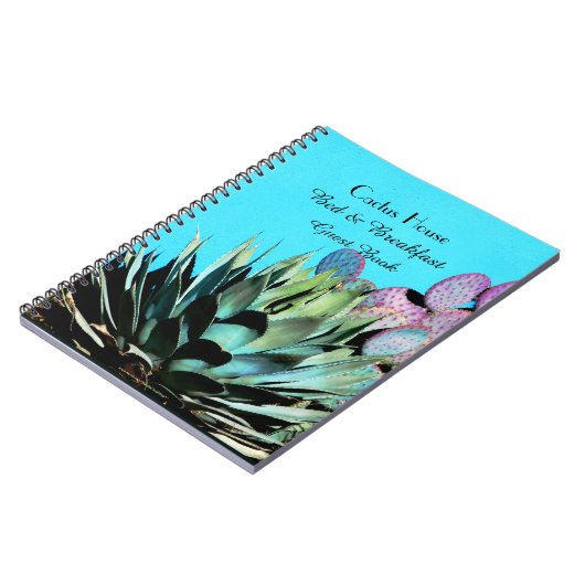 Bed Breakfast B&B Guest Book Agave Cactus Notitieb Notitieboek (Linkerzijde)