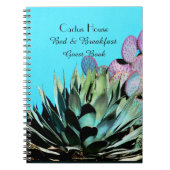 Bed Breakfast B&B Guest Book Agave Cactus Notitieb Notitieboek (Voorkant)