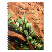 Bed & Breakfast B&B Guest Book Hanging Cactus Notitieboek (Voorkant)