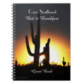 Bed & Breakfast B&B Guest Book Saguaro Sunset Notitieboek (Voorkant)