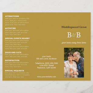 Bed & Breakfast Gold 🏡 Trifold Adverteren