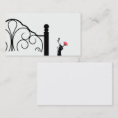 Bed & Breakfast Visitekaartje Pink Rose (Voorkant / Achterkant)