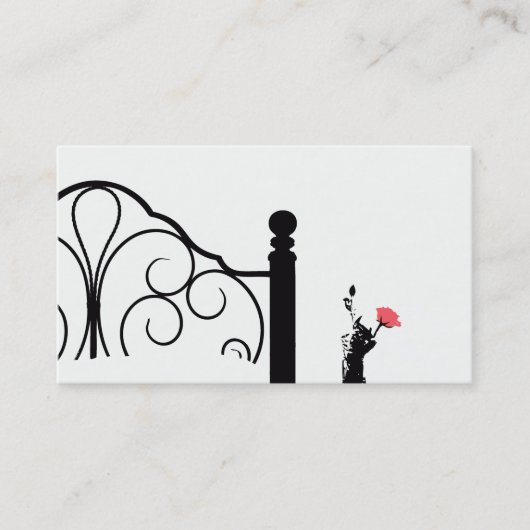 Bed & Breakfast Visitekaartje Pink Rose (Voorkant)