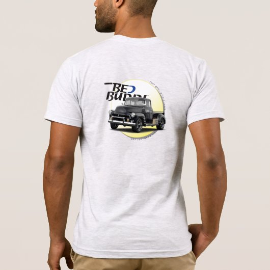 Bed Buddi T-shirt - Lichte kleur - Zwart Collectie (Achterkant)