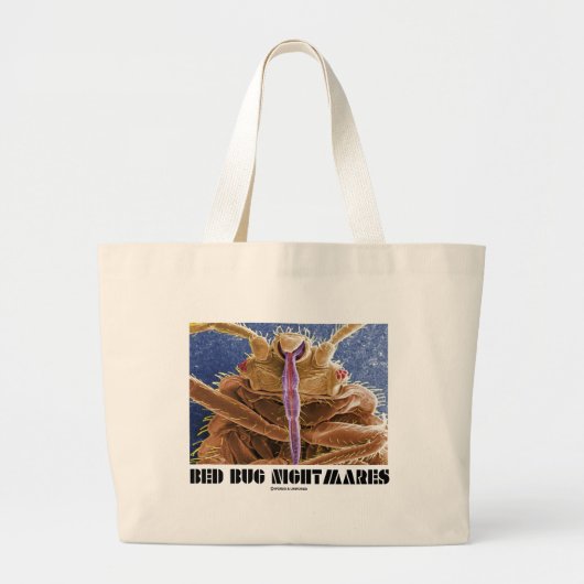 Bed Bug Nightmares (Cimex lectularius) Grote Tote Bag (Voorkant)