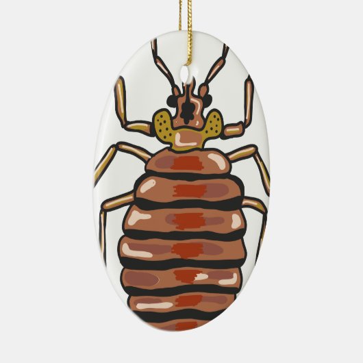 Bed Bug Sketch Keramisch Ornament (Rechts)