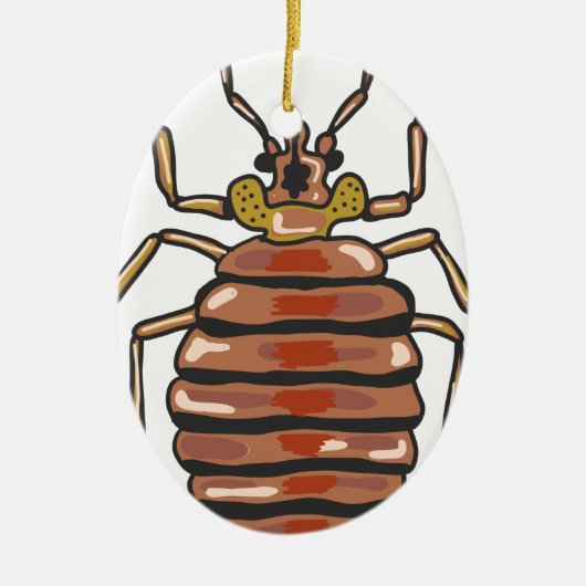 Bed Bug Sketch Keramisch Ornament (Voorkant)
