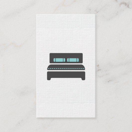 Bed en Breakfast / Linnen Patroon Visitekaartje (Voorkant)