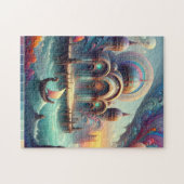 Bed en ontbijt op mars legpuzzel (Horizontaal)