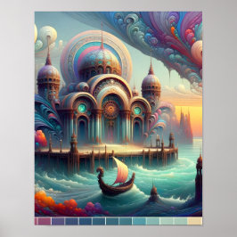Bed en ontbijt op Mars Poster