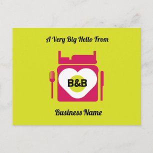 Bed- en ontbijtcadeautjes en Mok voor promotiecabi Feestdagenkaart