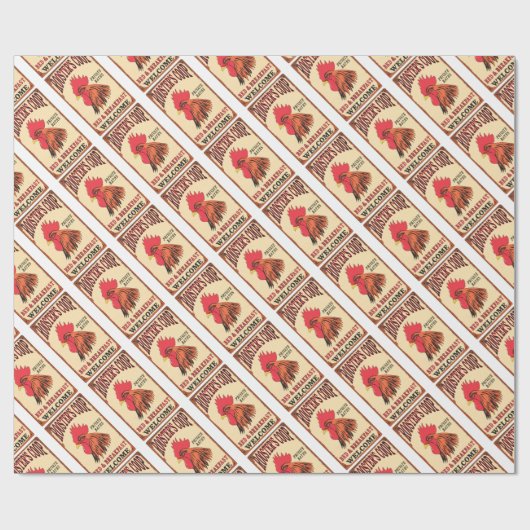 Bed en ontbijtrooster Cadeaupapier (Vlak)