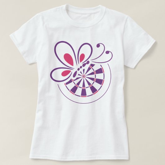 Bed en vlinder t-shirt (Design voorkant)