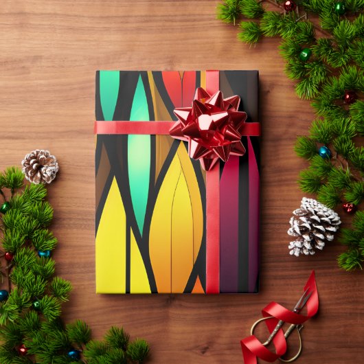 Bed Glas in lood cattails Mozaïek Patroon Cadeaupapier (Feestdagen Geschenken)