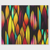 Bed Glas in lood cattails Mozaïek Patroon Cadeaupapier (Vlak)