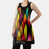 Bed Glas in lood cattails Mozaïek Patroon Schort (Insitu)