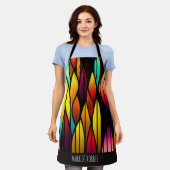 Bed Glas in lood cattails Mozaïek Patroon Schort (Gedragen)