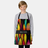 Bed Glas in lood cattails Mozaïek Patroon Schort (Gedragen)