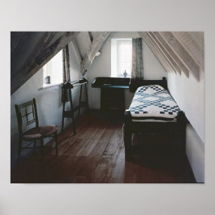 Bed, handdoek, ontworpen door Ford Madox Brown Poster