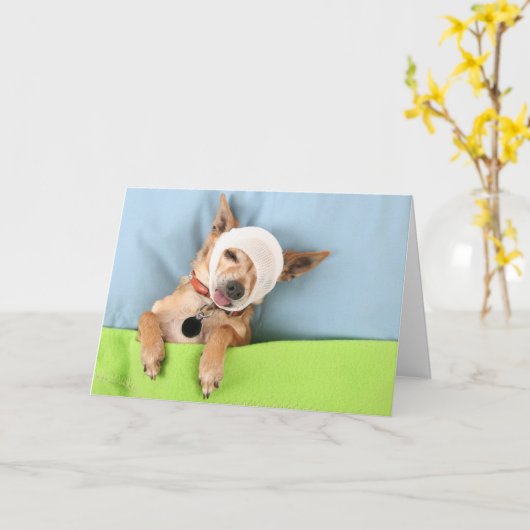 bed-hoofd kaart (Gele Bloem)