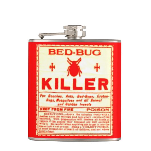 Bed Killer Etiket Odd Hip Fles Heupfles (Voorkant)