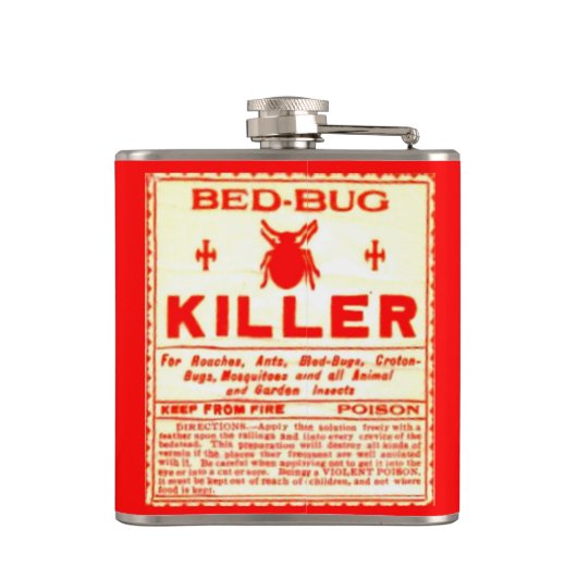 Bed Killer Etiket Odd Hip Fles Heupfles (Achterkant)
