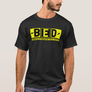 BED Laurence G Hanscom Field Airport Taxiway Sign T-shirt