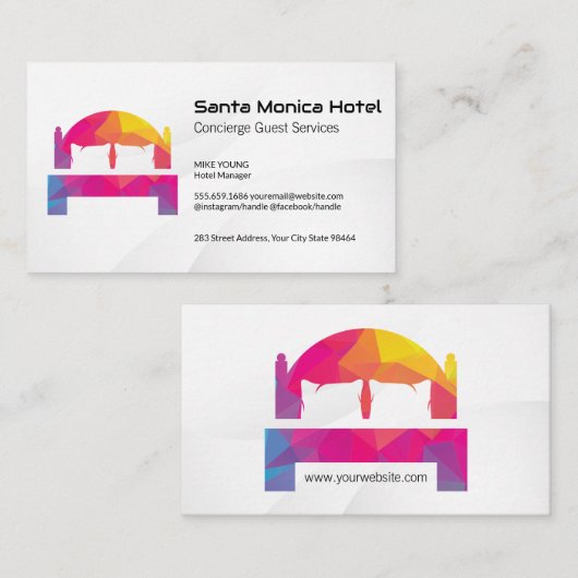 Bed Logo Afsprakenkaartje (Voorkant / Achterkant)