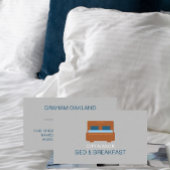 Bed Logo, Bed & Breakfast Accommodatie Visitekaartje