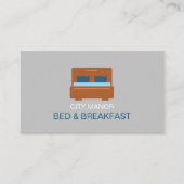 Bed Logo, Bed & Breakfast Accommodatie Visitekaartje (Voorkant)