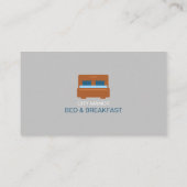 Bed Logo, Bed & Breakfast Accommodatie Zakelijk Klantenkaartje (Achterkant)