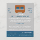 Bed Logo, Bed & Ontbijt de Accommodatie Advert Flyer (Voorkant)