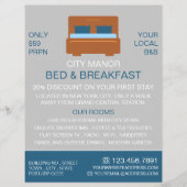 Bed Logo, Bed & Ontbijt de Accommodatie Advert Flyer (Voorkant)