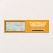 Bed Logo, Hostel Accommodatie Gedetailleerd Visitekaartje (Binnenkant ongevouwen)