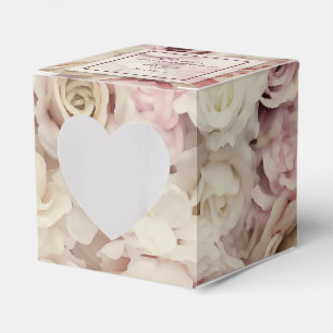 Bed met Rozen Wedding 2-inch feor Boxes Bedankdoosjes