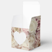 Bed met Rozen Wedding 2-inch feor Boxes Bedankdoosjes (Geopend)