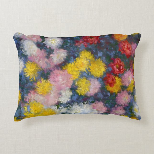 Bed of Chrysanthemums door Claude Monet Accent Kussen (Voorkant)