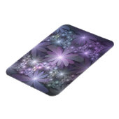 Bed of Flowers Trendy Shiny Abstract Fractal Art Magneet (Linkerzijde)